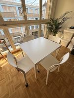 IKEA VANGSTA Tisch + 4 JANINGE Stühle