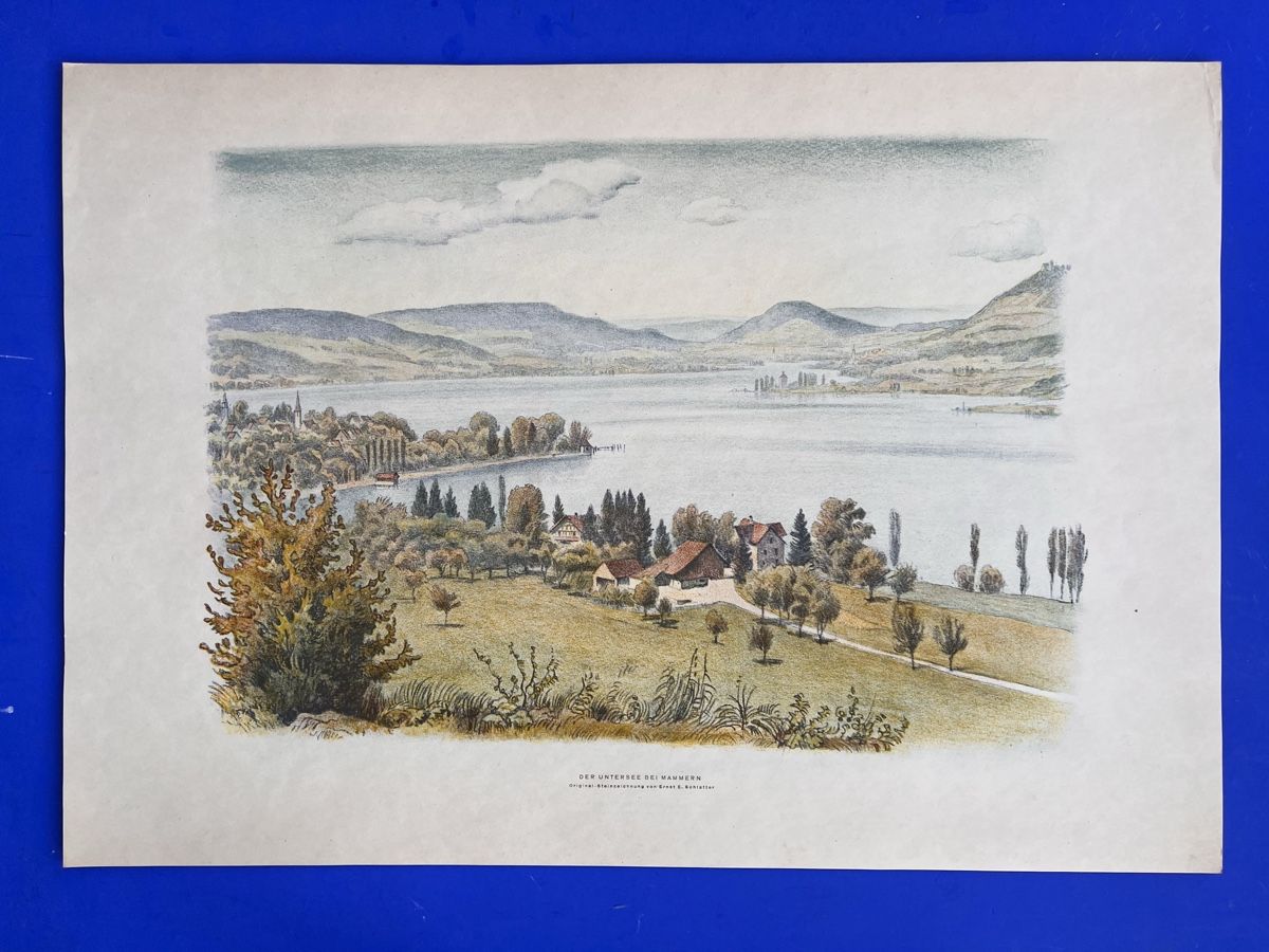 Libri: Schlatter Thurgau 12 Original- Lithographien mit Widmung – Usato da Adliswil venduto da buch_und_kunst 4