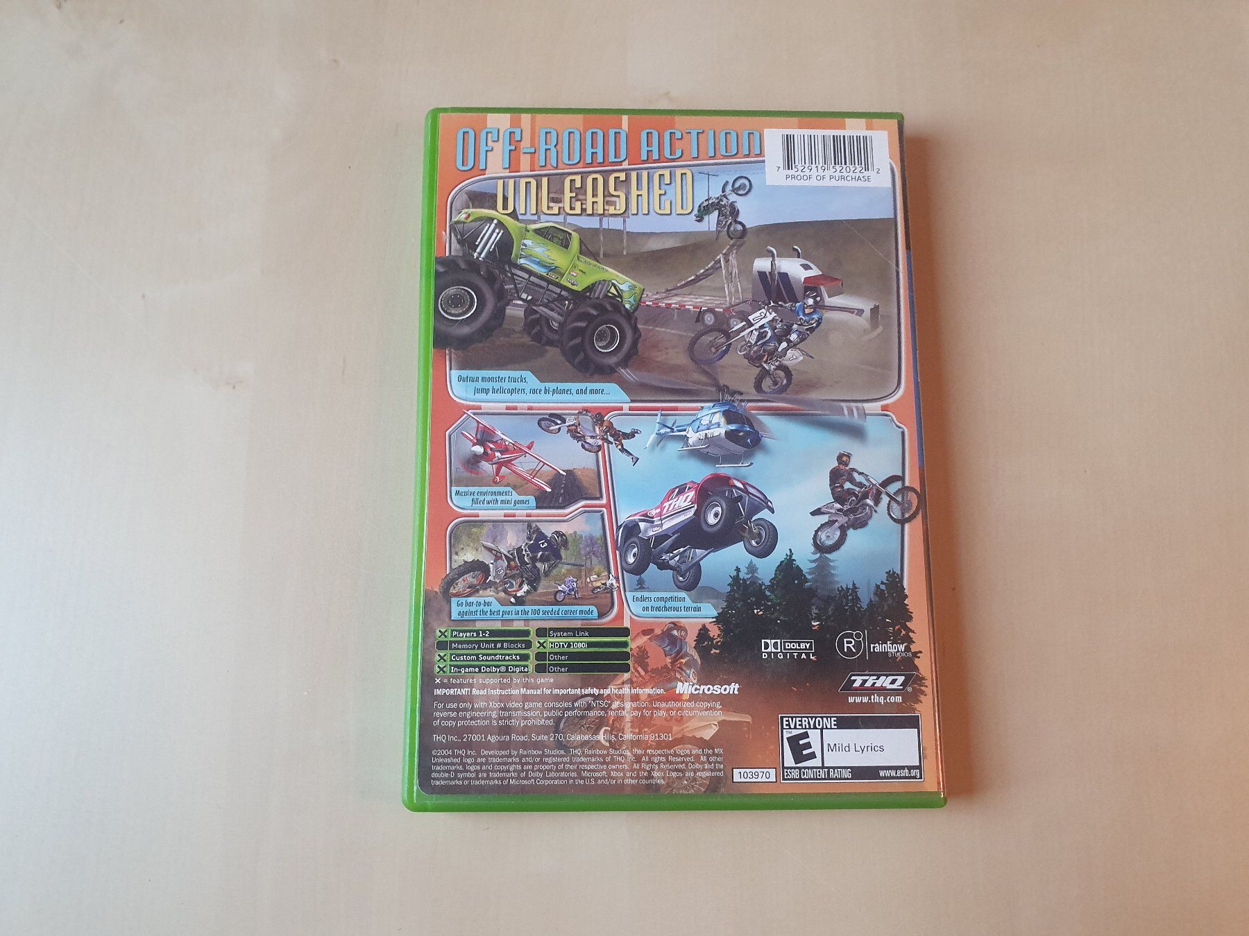 Microsoft Giochi: MX vs ATV Unleashed NTSC – Usato da Stansstad venduto da collectorsshop 1
