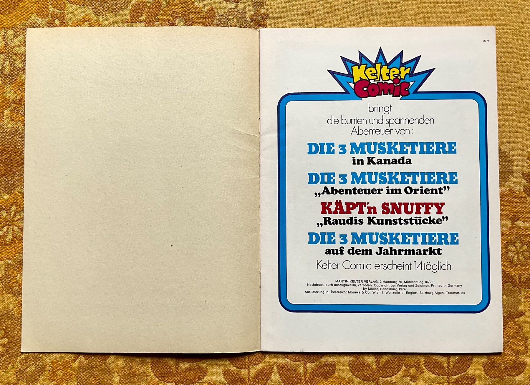 Fumetti: Kelter Comic Band Nr 15 von 1974 – Usato da Endingen venduto da nathan05 1