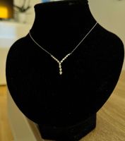 N0025.375-Halskette aus Pt900/850 mit 0.5ct Diamanten