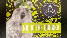 Kryptobriefmarke - Nr. 10 The Quokka, dreier Set