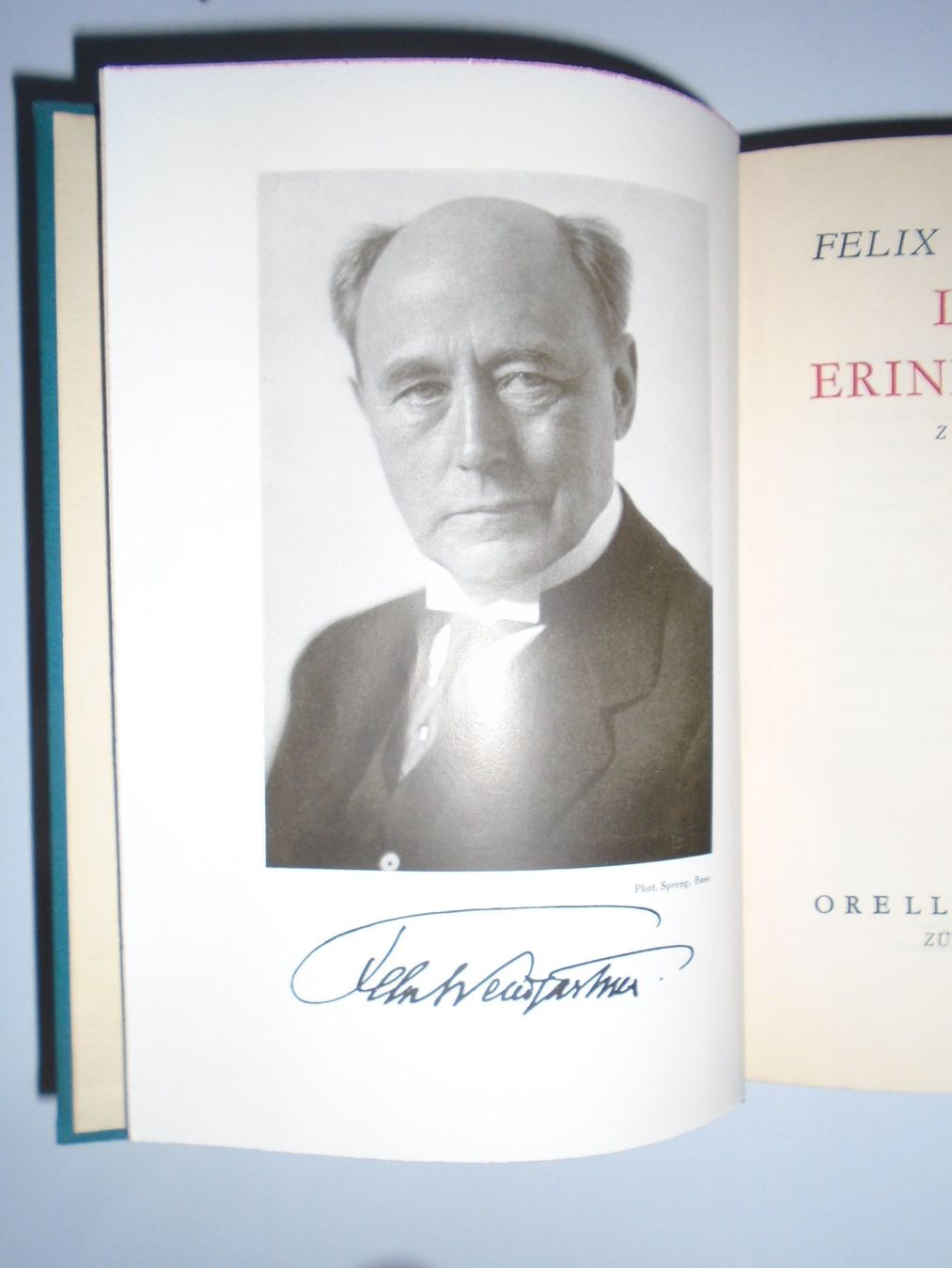 Libri: Felix Weingartner Lebenserinnerungen / Dirigent + Komponist – Usato da Pfeffingen venduto da Intertandem 2