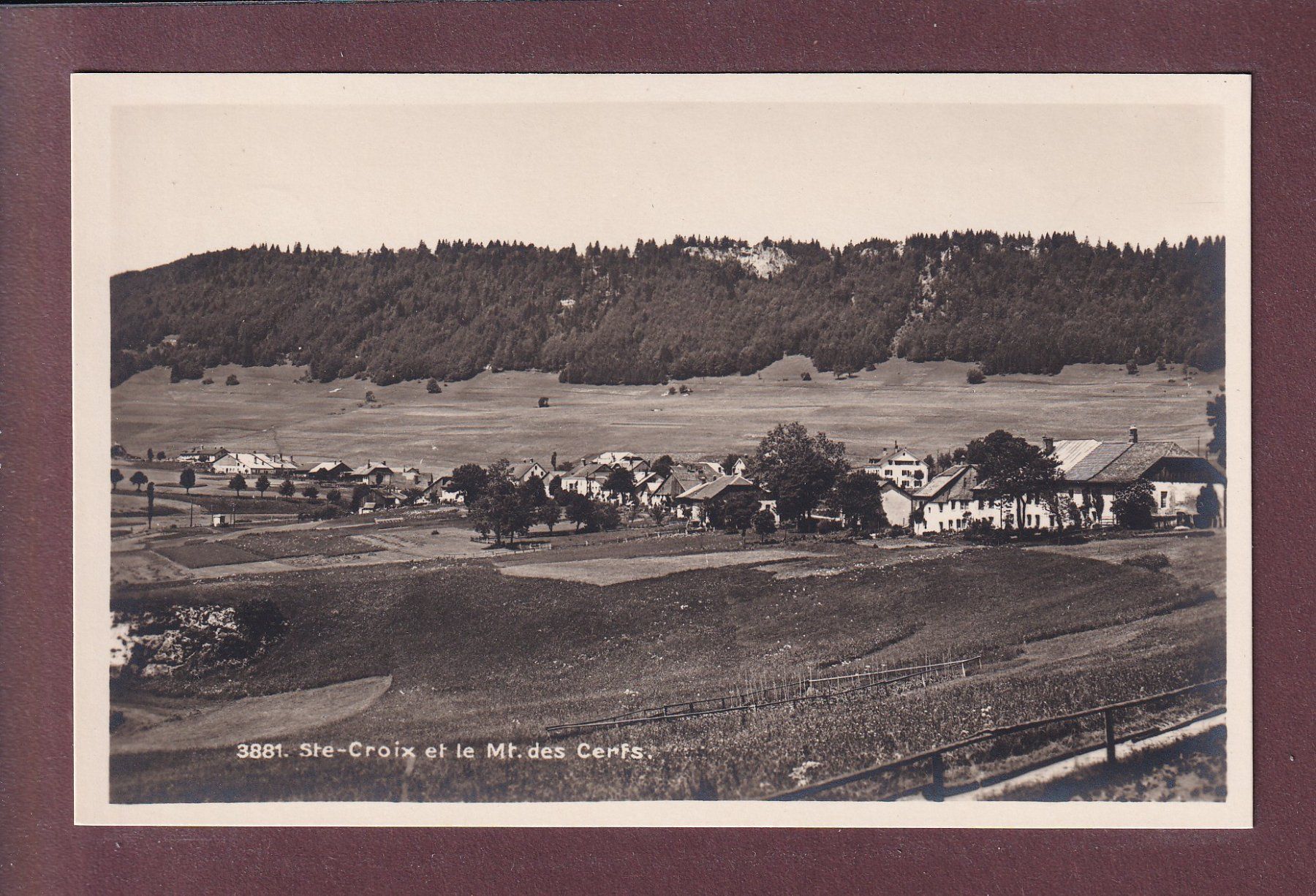Ansichtskarten: SAINTE-CROIX - Mont des Cerfs – Gebraucht aus Pully von nicecards