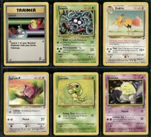 Vintage Pokémon Karten Base-Set 2 EN 2000 Lot of 6