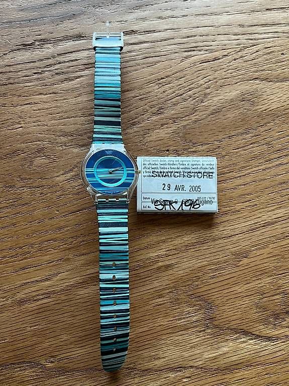 Swatch Orologi: Swatch Skin a righe blu SFK 196 – Usato da Davesco-Soragno venduto da mel_cf2h 1