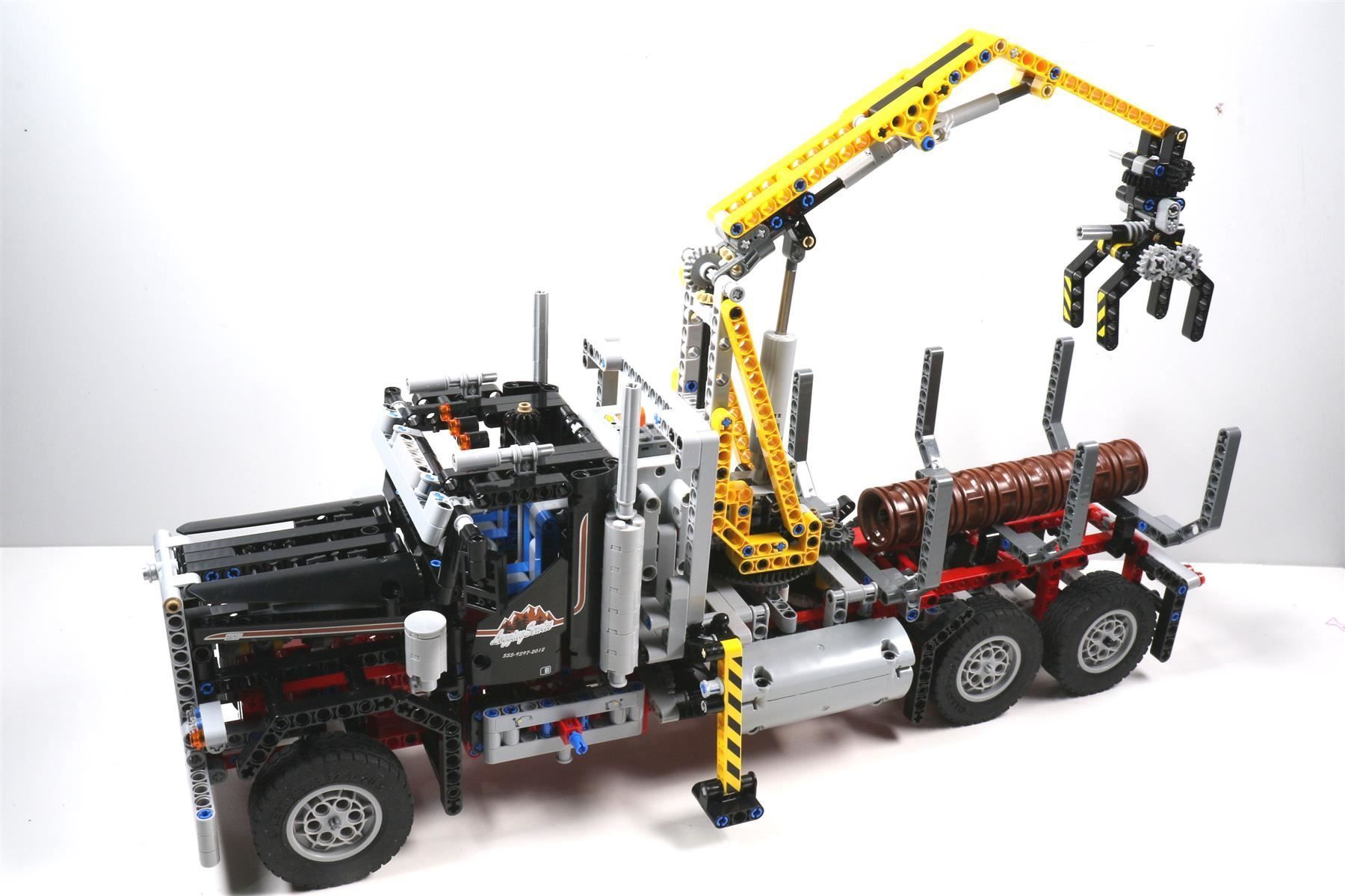 Lego Kit di costruzioni: Grosser Holztransporter mit Kran – Usato da Hettlingen venduto da Scholi99