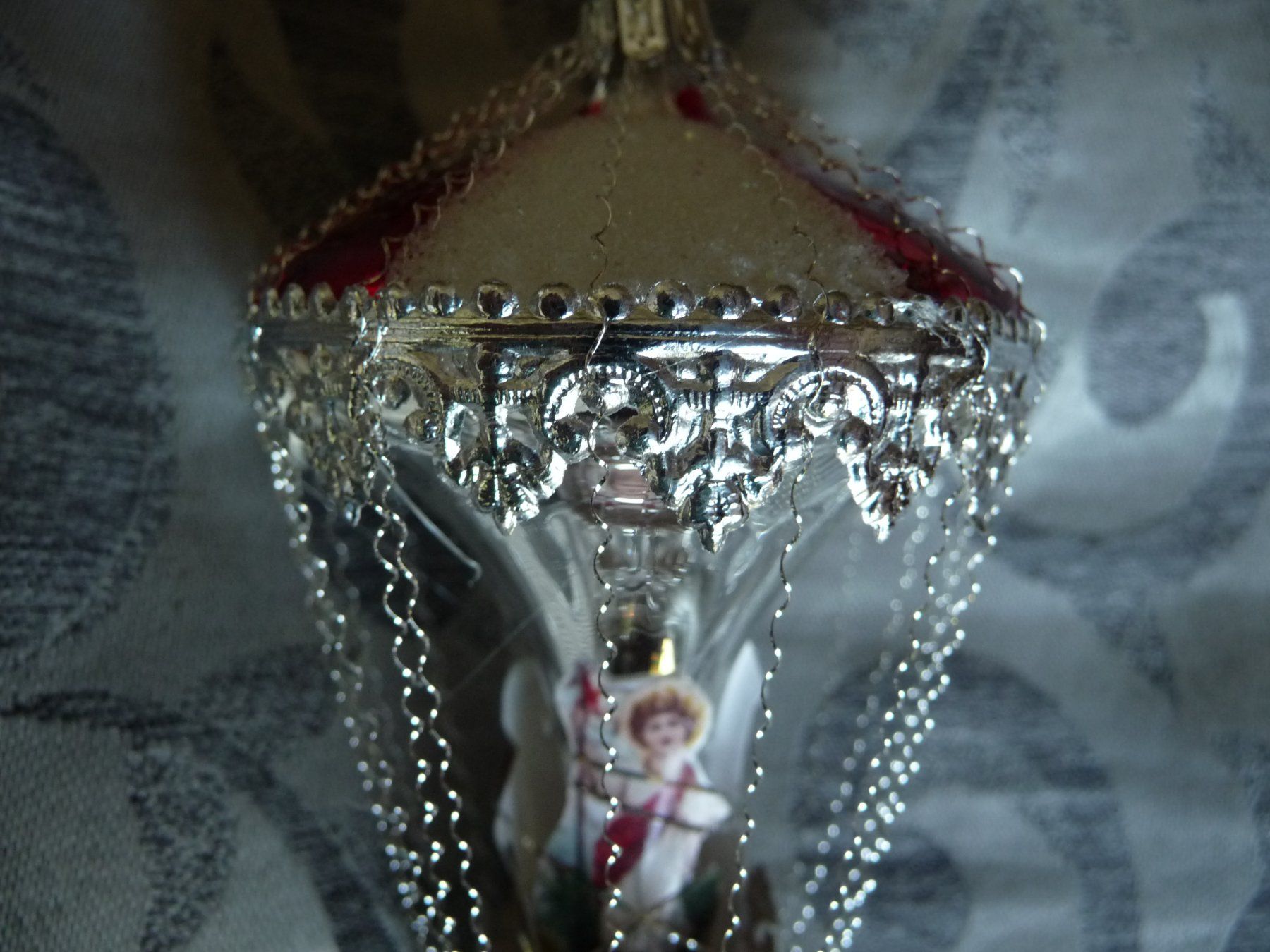 Tutte le decorazioni: Nostalgischer Christbaumschmuck silber-rot – Nuovo e nell'imballaggio originale da Alpnach Dorf venduto da marvo 5