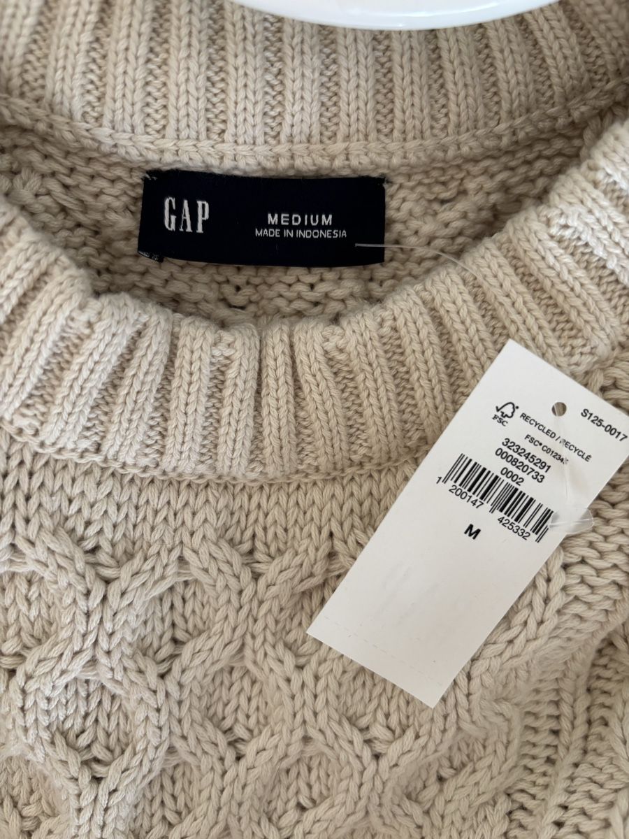 Gap Maglioni & Felpe: Gap Cableknit Sweater creme M – Nuovo e nell'imballaggio originale da Winkel venduto da Zimtguetzli 4