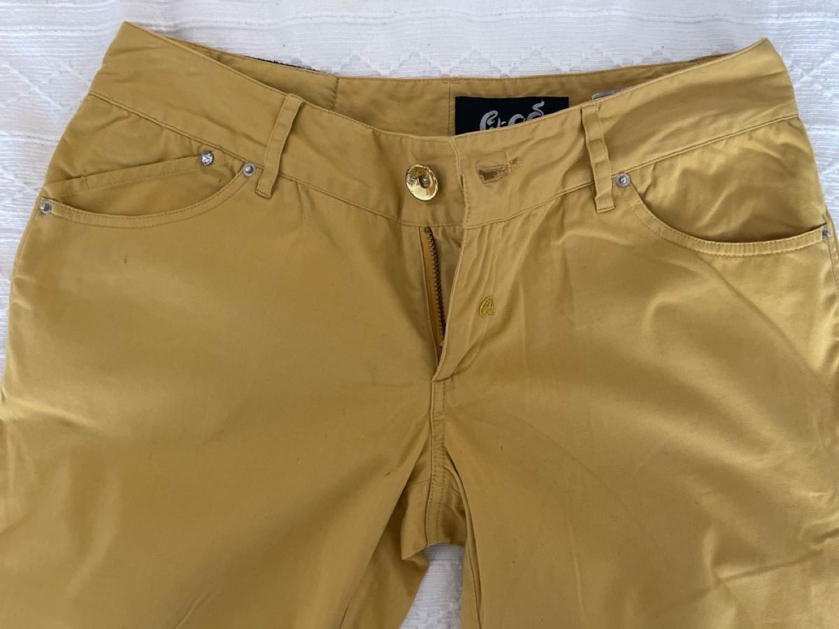 Pantaloni: Trausers - Mustard Q-OS Satin, Stylish and Unique! – Nuovo (secondo la descrizione) da Winterthur venduto da shp_xcc5 2
