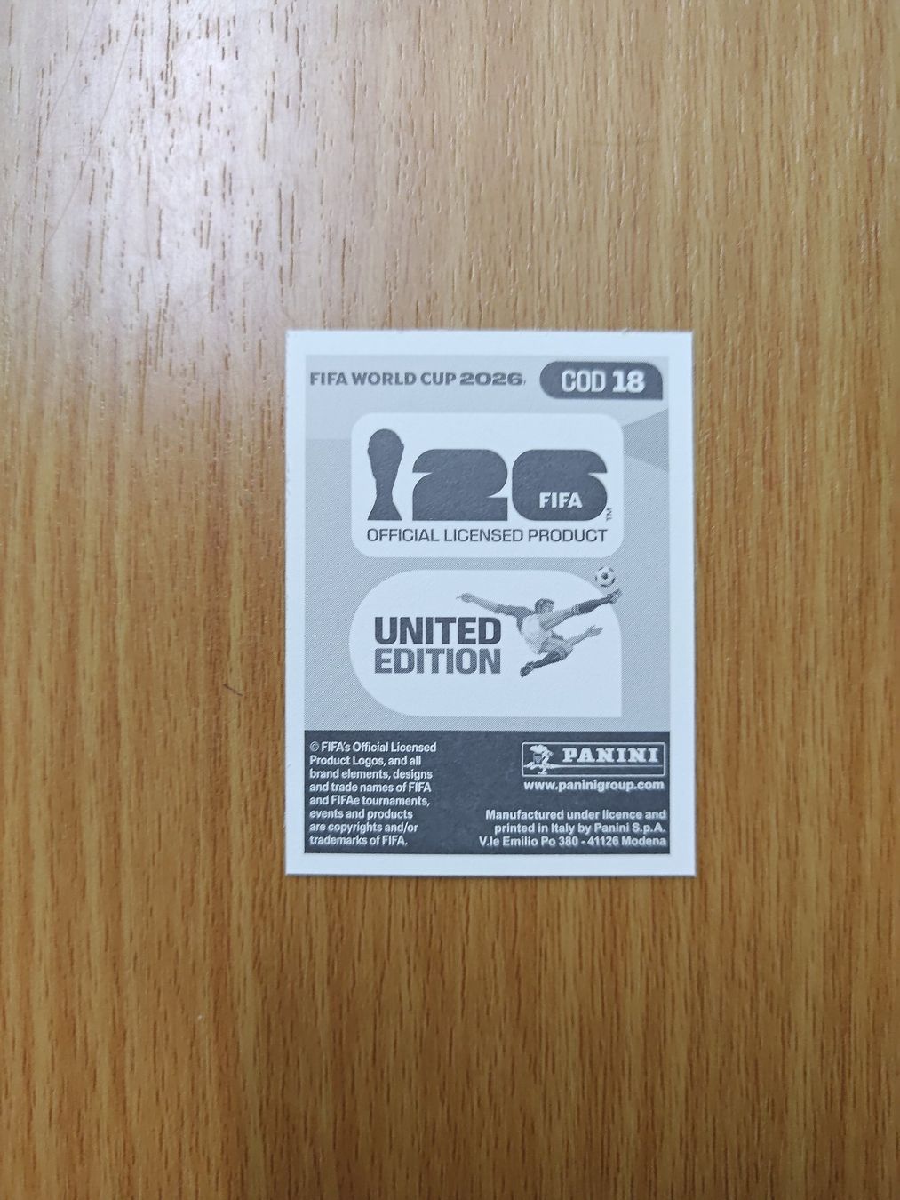 Panini Carte collezionabili: Panini WM 2026 Sticker - COD 18 – Usato da Hochdorf venduto da all_u_want 1