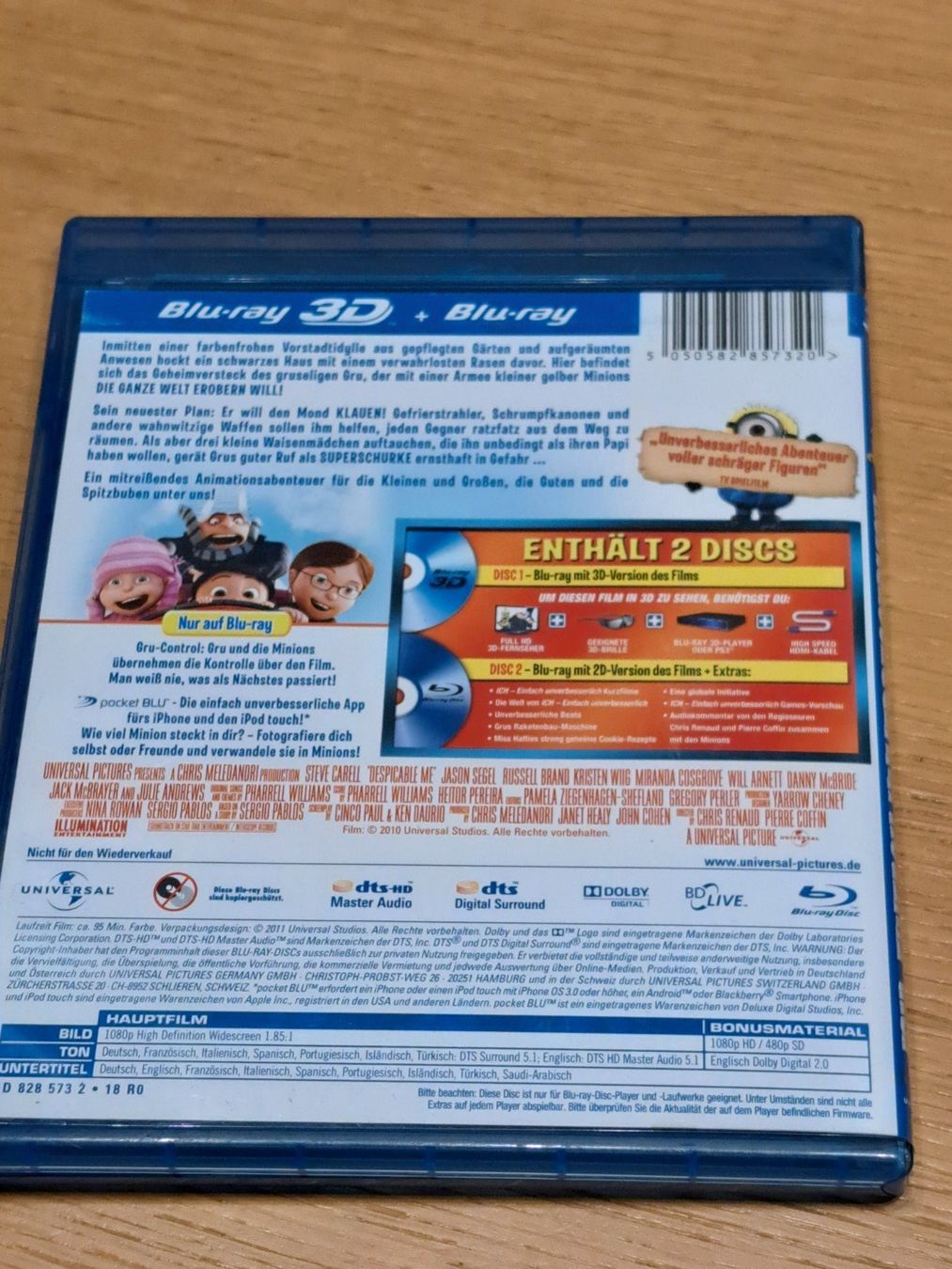 Tutti i DVDs: Blu-ray Ich einfach unverbesserlich, 2-Disc Edition 3D + BR – Nuovo (secondo la descrizione) da Unterseen venduto da Kanica 1