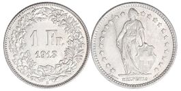 1 Franken von 1913 (sehr schön bis vorzüglich). Ab 1.--
