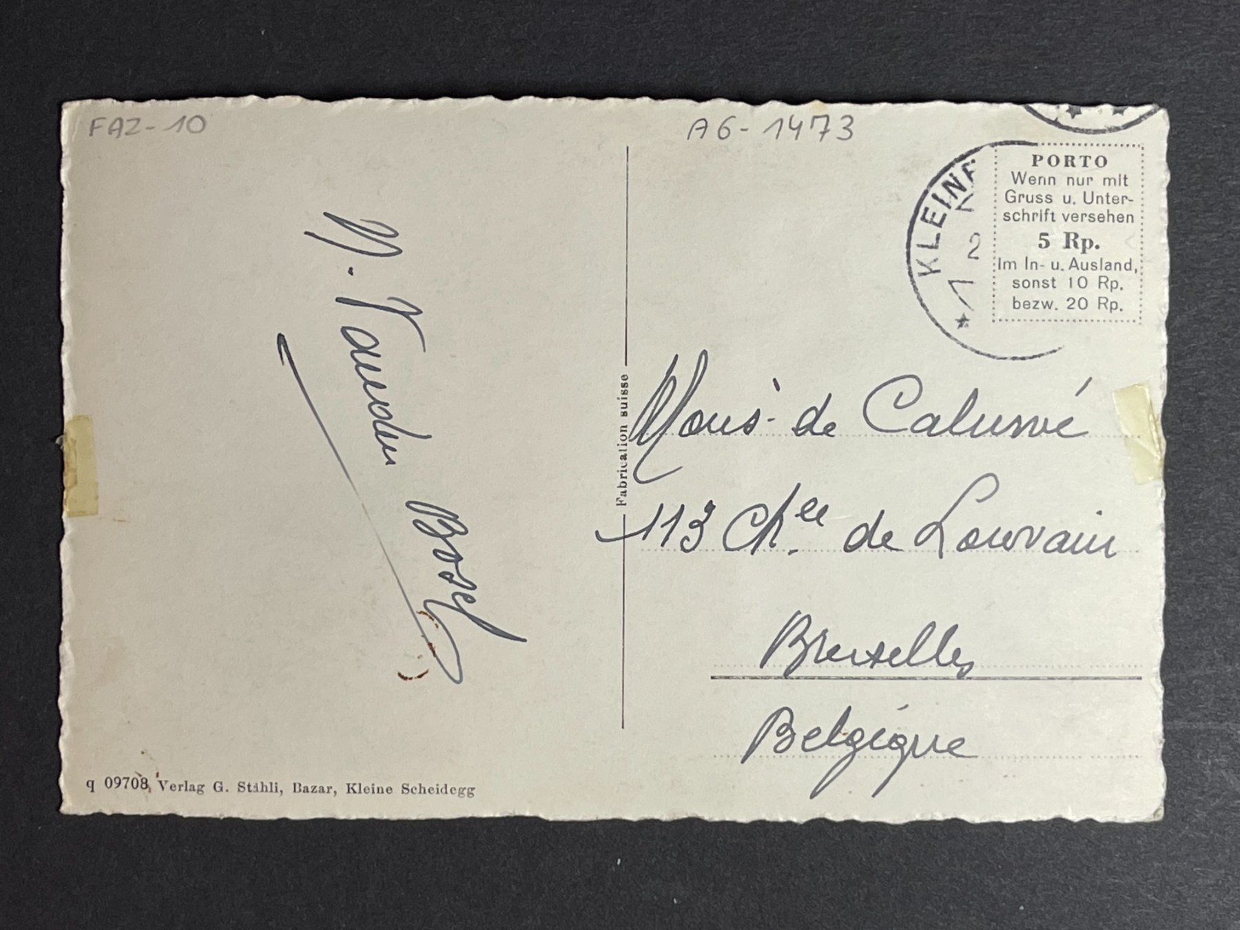 Cartoline postali: Eigergletscher mit Eisgrotte – Usato da Steg VS venduto da _vinci_ 1