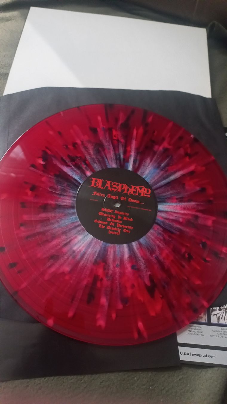 Schallplatten: Blasphemy-Fallen Angel...Splatter Vinyl Lp BLACK METAL – Gebraucht aus Olten von Donatello1984 5