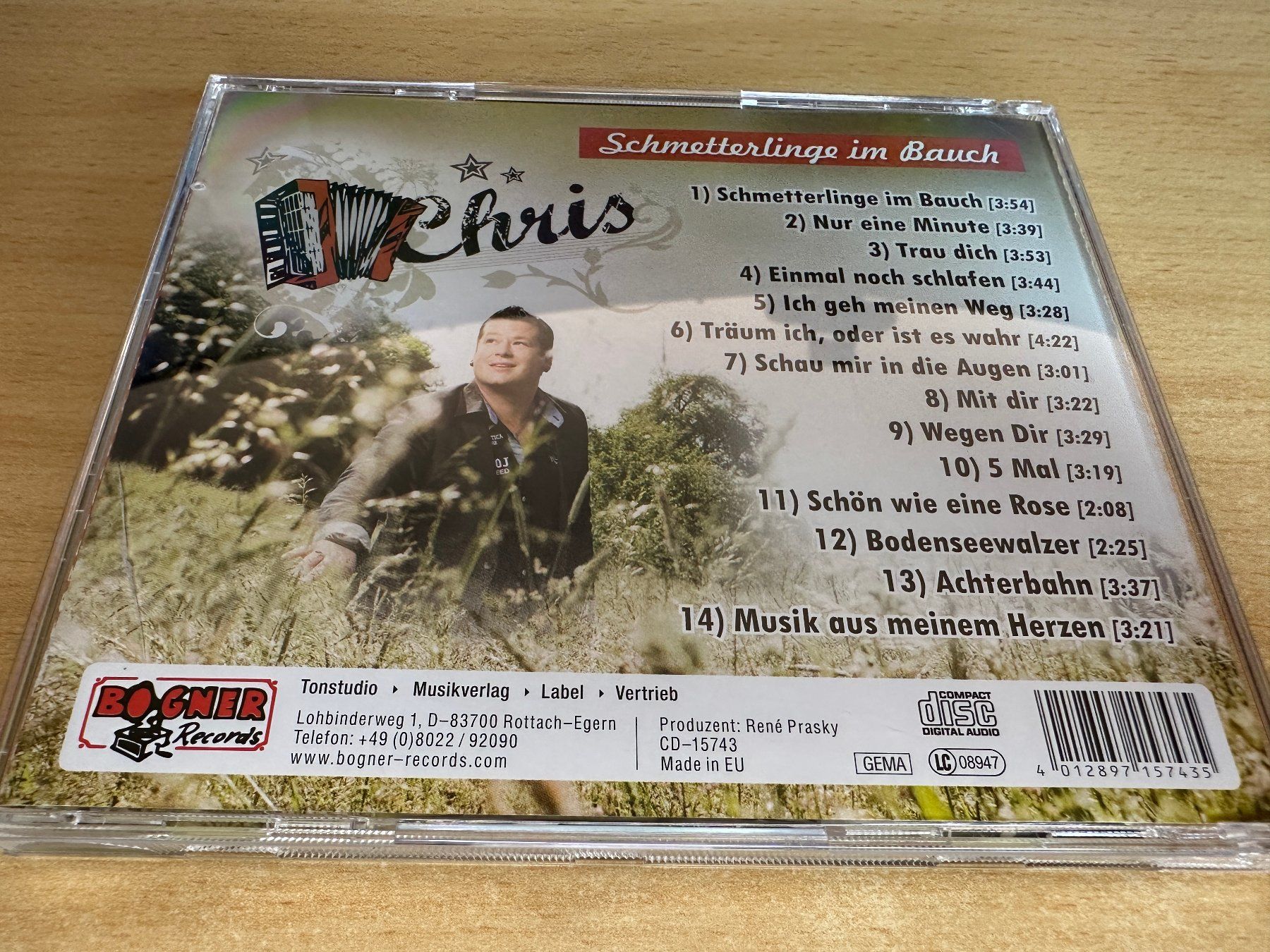 CD: Chris Metzger - Schmetterlinge Im Bauch – Usato da Rikon im Tösstal venduto da Alpenmutz 1