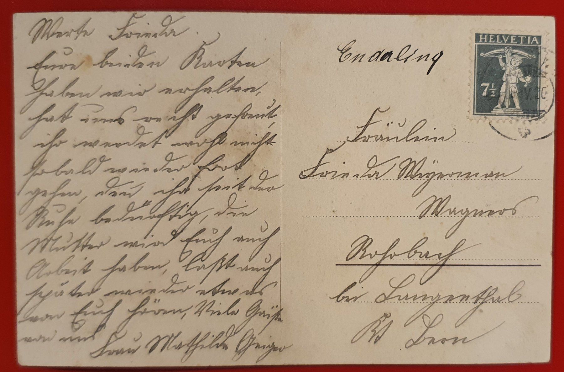 Cartoline postali: Gruss aus Wigoltingen 1920 – Usato da Kreuzlingen venduto da Rschweiz1 1