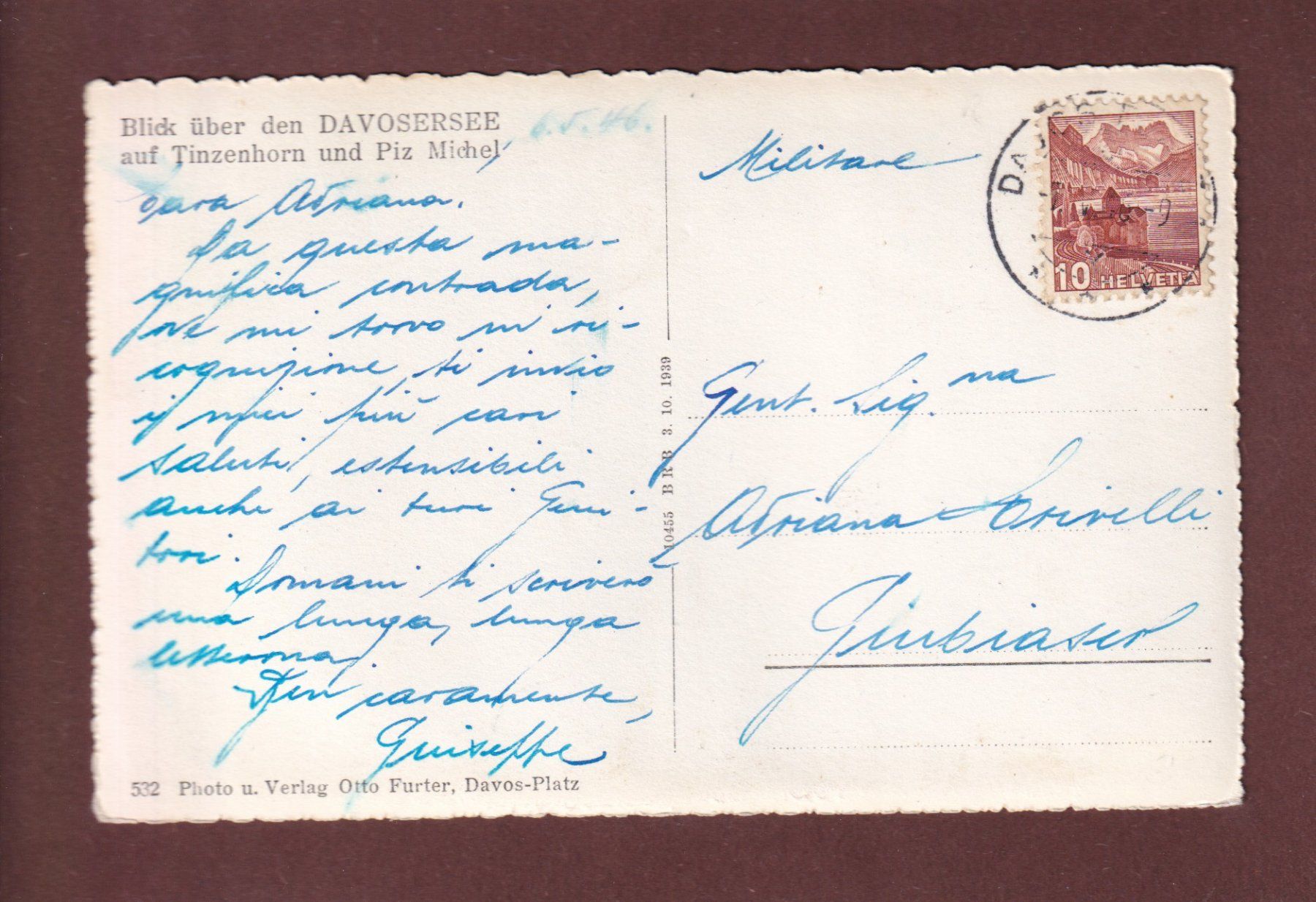 Cartes postales: DAVOS - Davosersee - 1946 – D'occasion à Pully par nicecards-shop 1