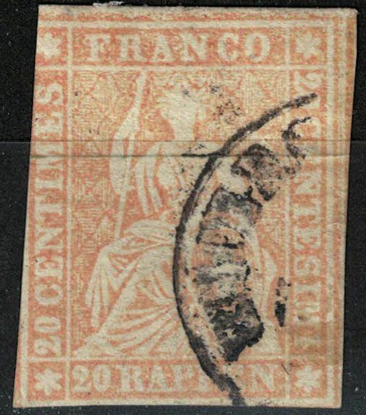 Alle Briefmarken: Strubel 25 gestempelt – Gebraucht aus Bern von bae_958f