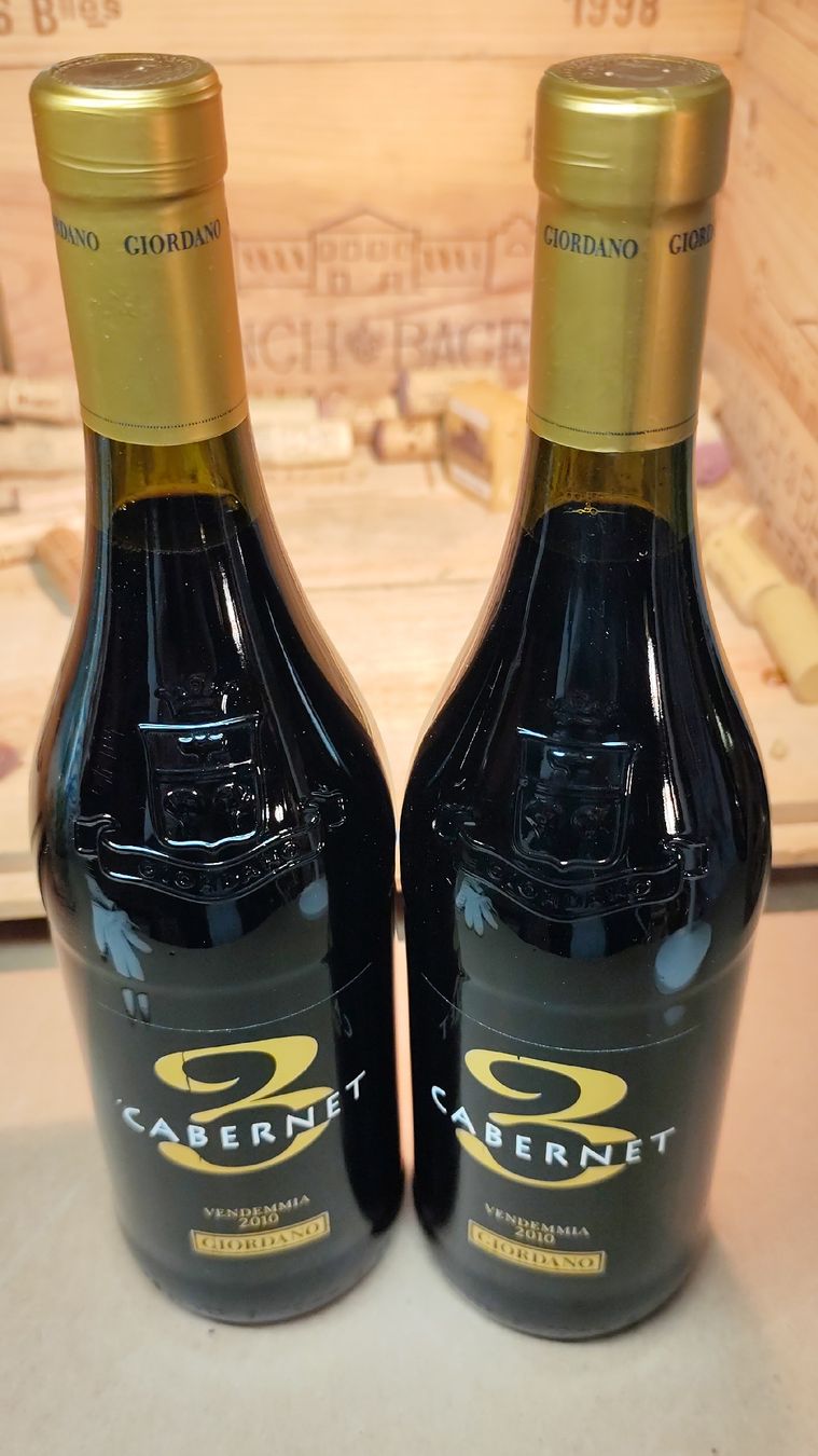 Vino: 2x 2010 Giordano Cabernet 3 – Nuovo e nell'imballaggio originale da Büsserach venduto da Vintage-vins 2