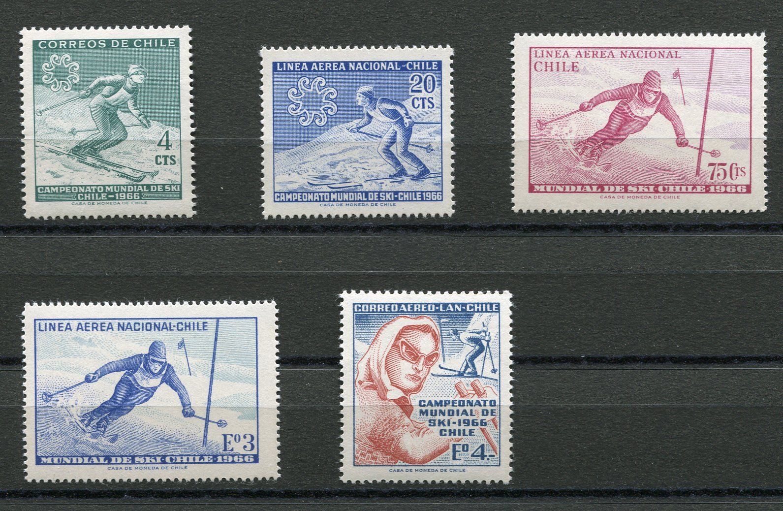 Tutti i francobolli: Erinnerungsblatt Alpine Ski-Weltmeisterschaften 1966 – Usato da Opfikon venduto da Prophila