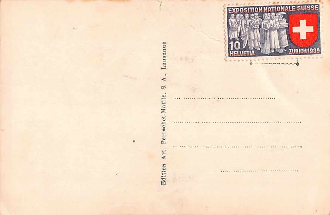 Cartoline postali: Souvenir de CHATEAU D'OEX 1939 - 1.-- – Usato da Winterthur venduto da SchatzchischtliWinti 1
