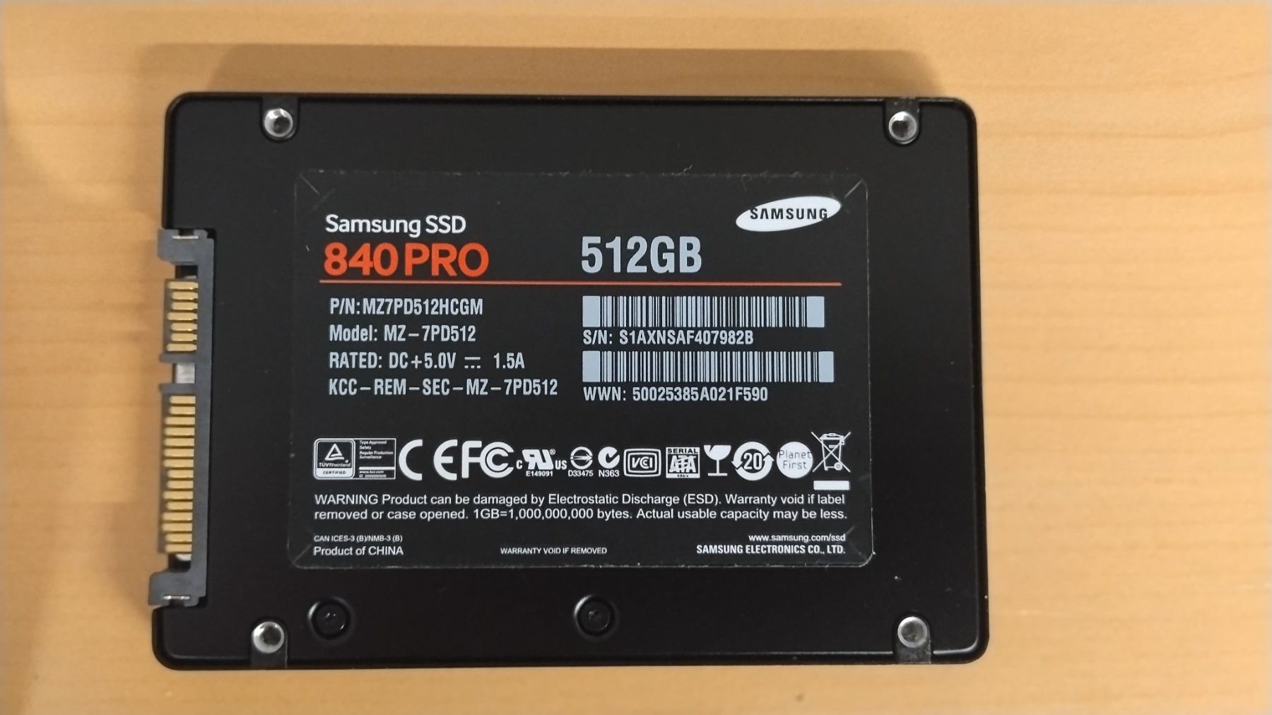 Samsung Dischi rigidi: Samsung SSD 840 PRO 512GB gewipt – Usato da Wallisellen venduto da mic_gg2g 1