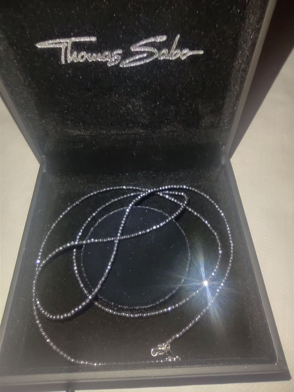Ciondoli: THOMAS SABO SILBER SCHMUCK SET RING GITARRE ANHÄNGER KETTE – Nuovo e nell'imballaggio originale da Lupfig venduto da Womewome 2