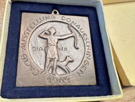 Medaillon 1964 Bronze ? Donaueschingen Briefbeschwerer