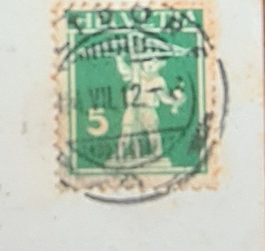 Cartoline postali: Schillerstein mit Brunnen 1912 – Usato da Ebikon venduto da Donar50 1