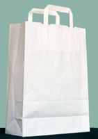Papiertragtaschen 18/8 x 22 cm weiss