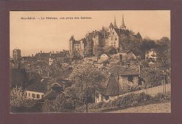 NEUCHÂTEL - Château depuis Les Sablons