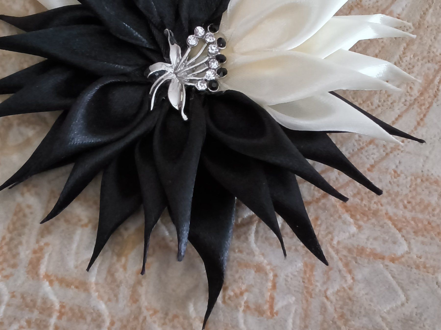 Spille & Fermagli: Wunderschöne Kanzashi Brosche Neu – Nuovo (secondo la descrizione) da Hallau venduto da histoiremerveilleuse 1