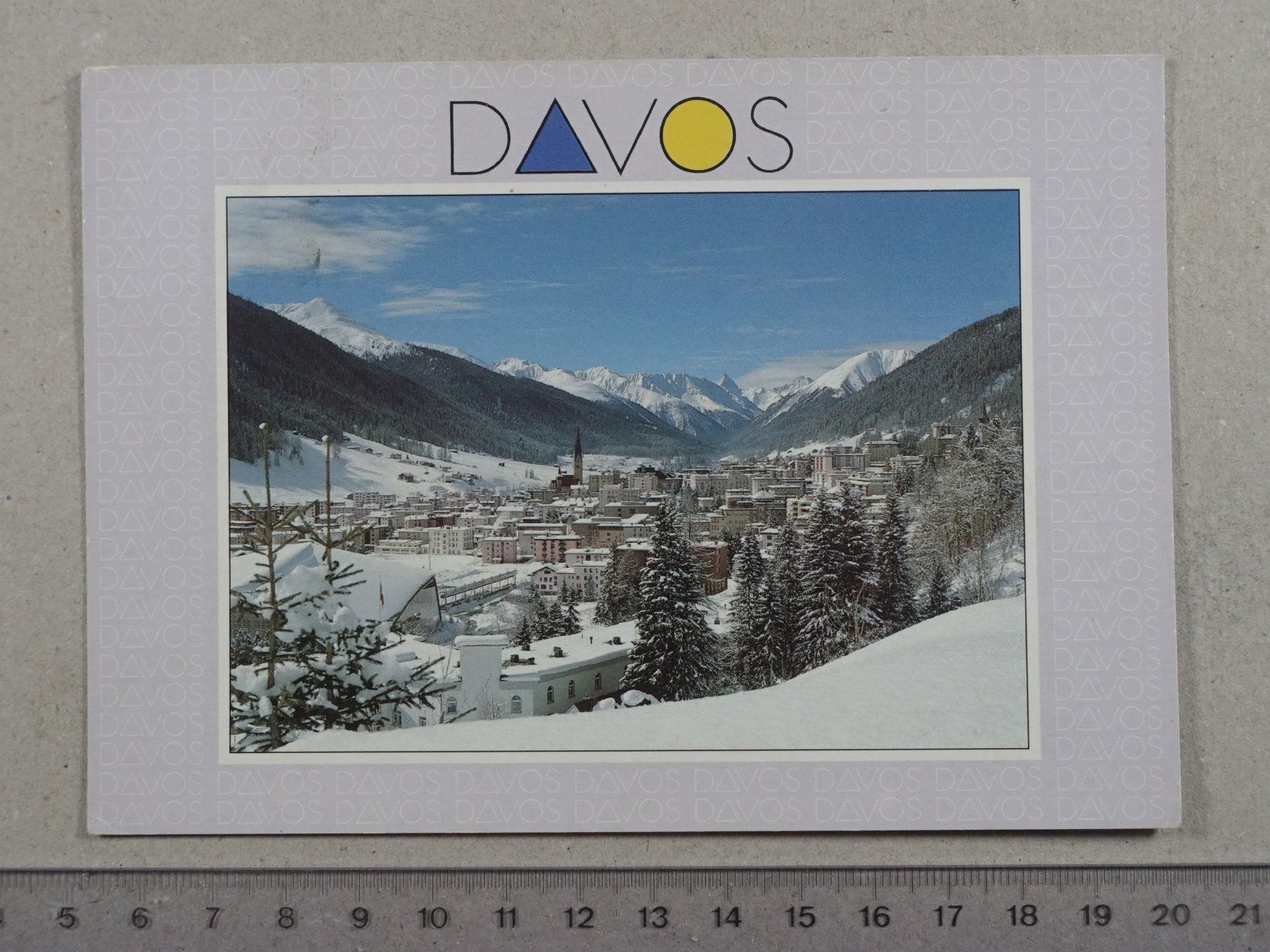 Ansichtskarten: Davos, 1990 – Gebraucht aus Lenzburg von fh1