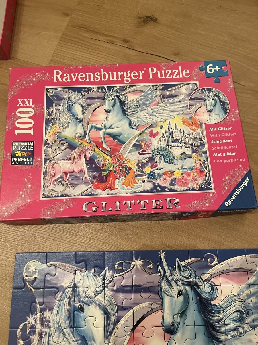 Ravensburger Puzzles: Ravensburger Puzzle Glitzer Einhorn, 100 Teile, 6+ – Gebraucht aus Münchwilen TG von Kaira0811 2