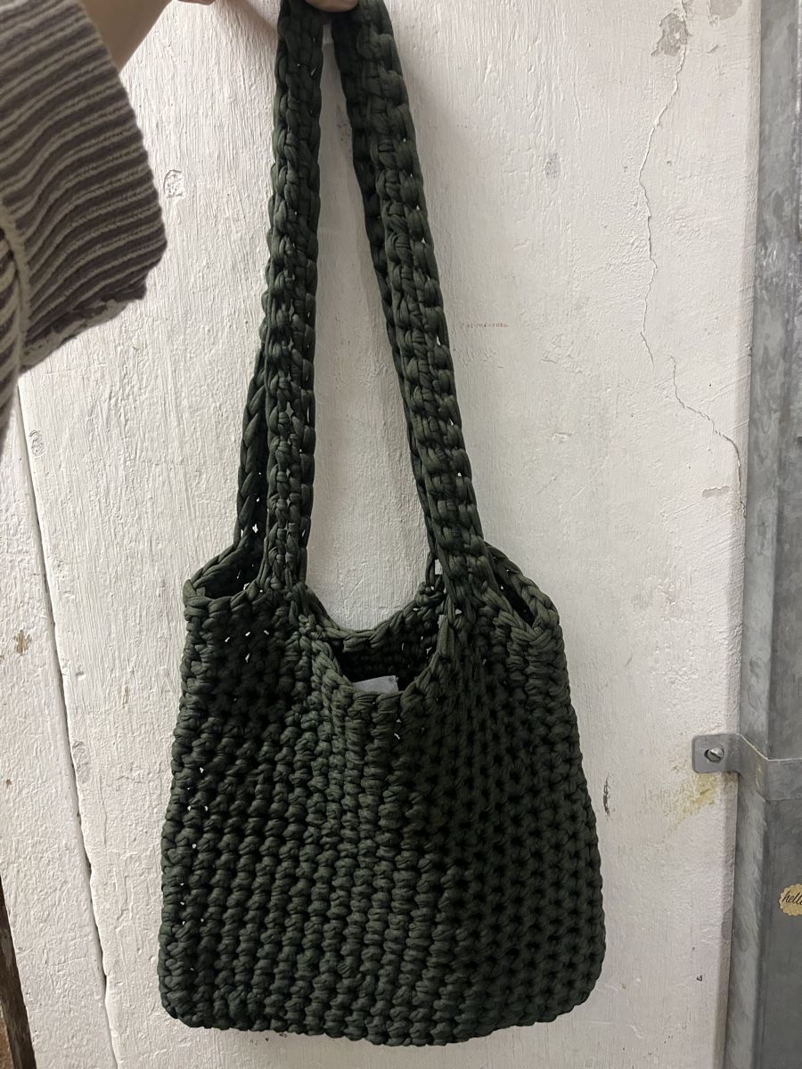Borse: Gestrickte Tasche grün – Nuovo (secondo la descrizione) da Basel venduto da cat_25m7 1