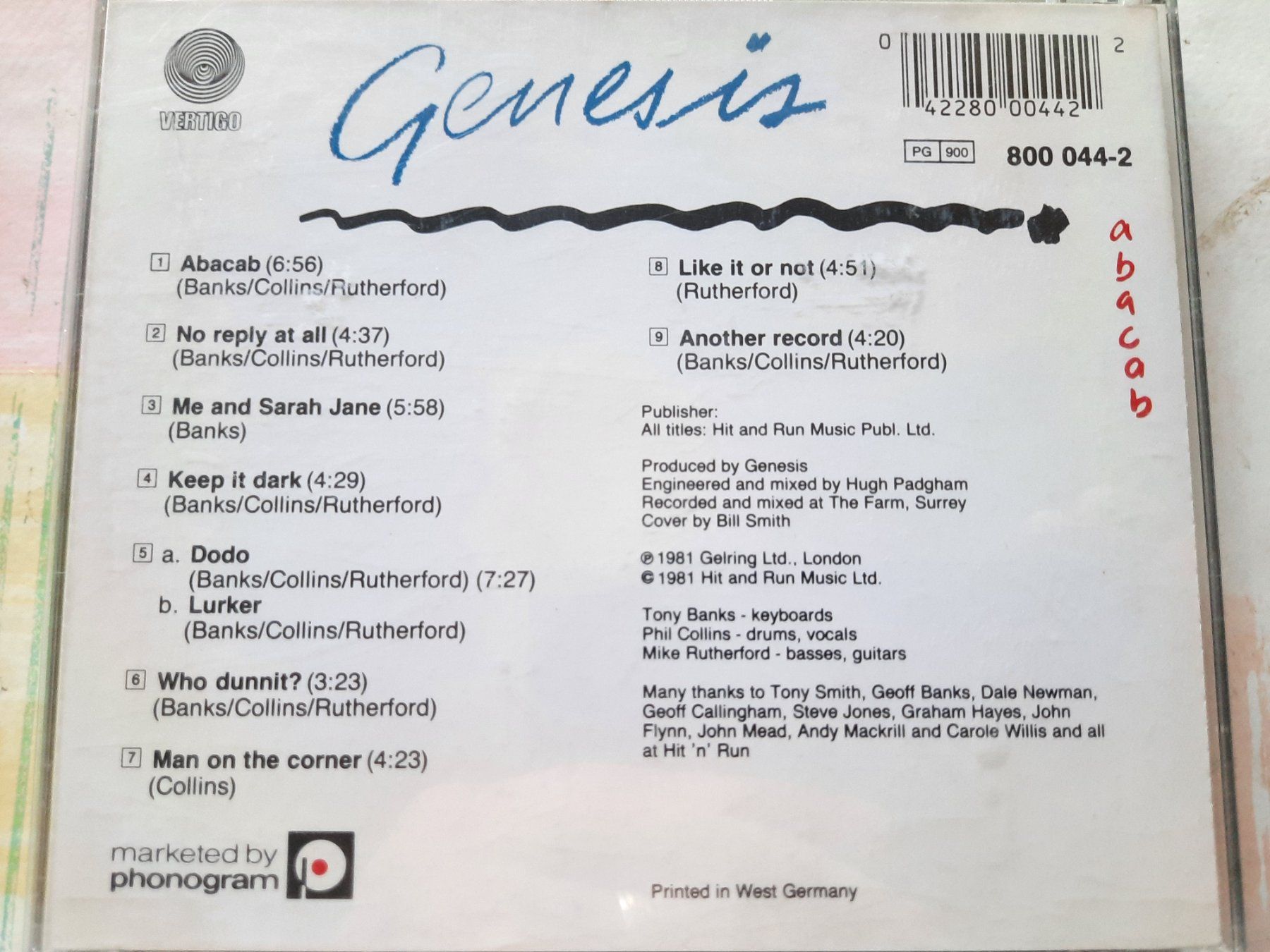 CD: CD Genesis - Abacab – Usato da Pully venduto da bro_n52j 2