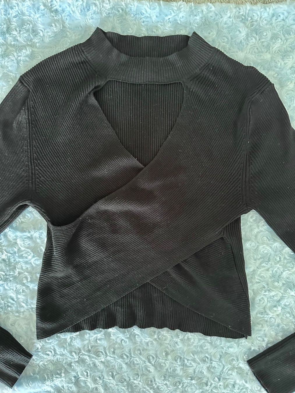 Maglioni & Felpe: Amisu New Yorker Pullover schwarz Gr L, Wickeloptik – Usato da Emmenbrücke venduto da little.treasures 1