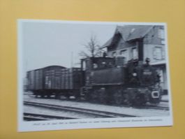 Lokomotive Güterzug im Bahnhof Bachau