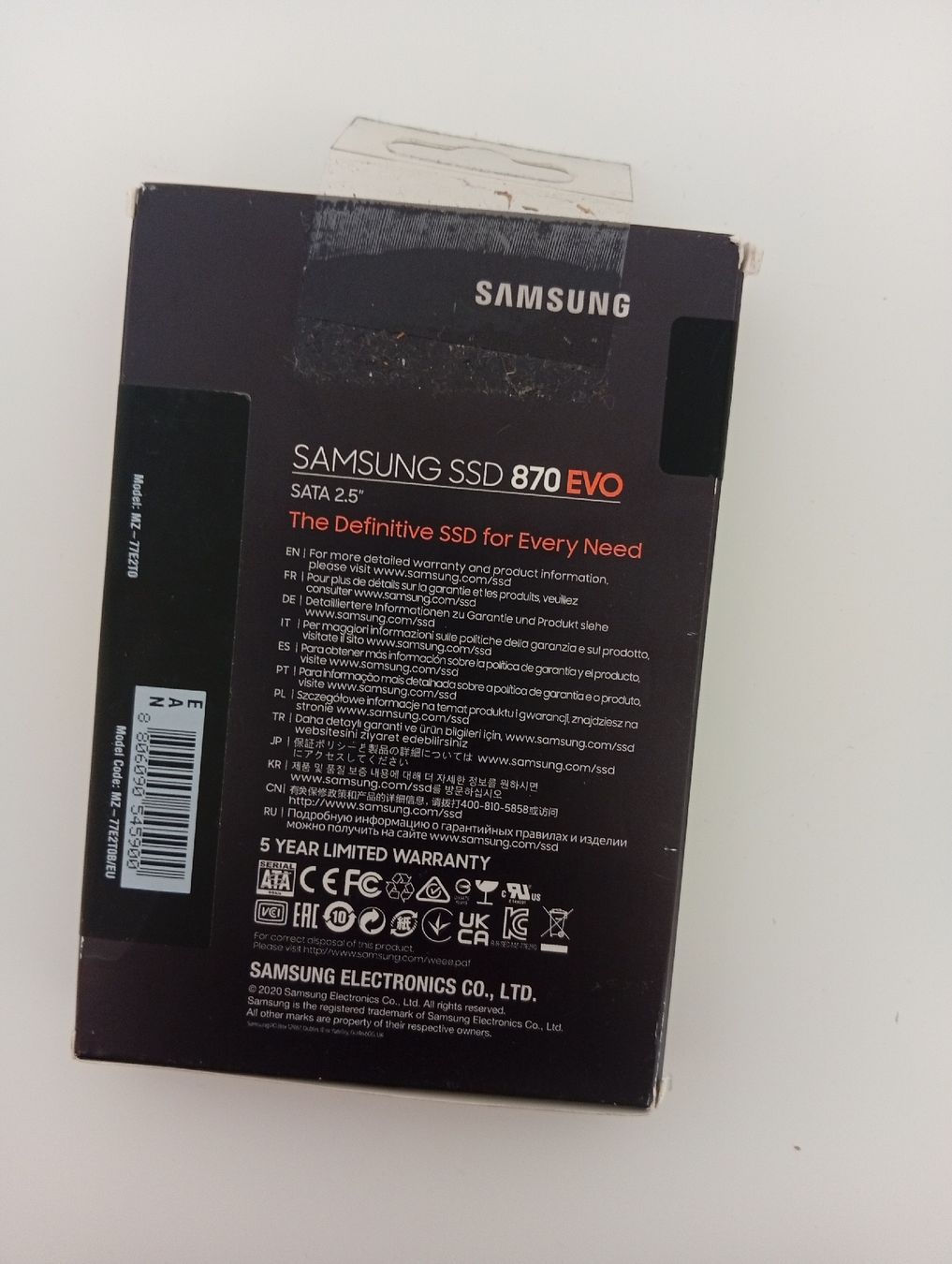 Samsung Dischi rigidi: Samsung SSD 870 EVO SATA 2.5" SSD new – Nuovo e nell'imballaggio originale da wattwil venduto da pel_qh26