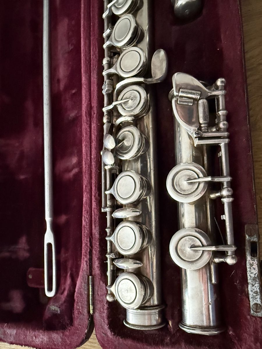 Strumenti musicali: Querflöte G. Hüller Schöneck gebraucht mit Etui – Usato da Goldach venduto da Messerguru 7