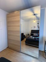 FREE IKEA PAX Wardrobe: Wood - 2 Sliding Doors (1 Glass)