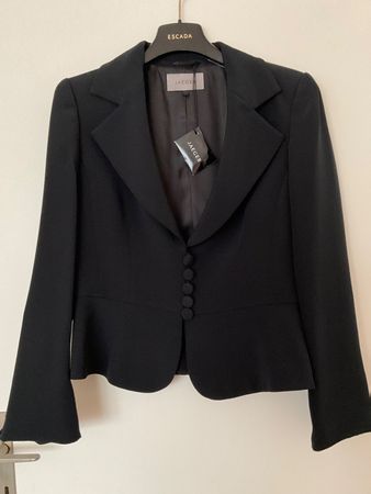 JAEGER 100% Seiden Blazer Jacke Gr 36 (12) schwarz NEU