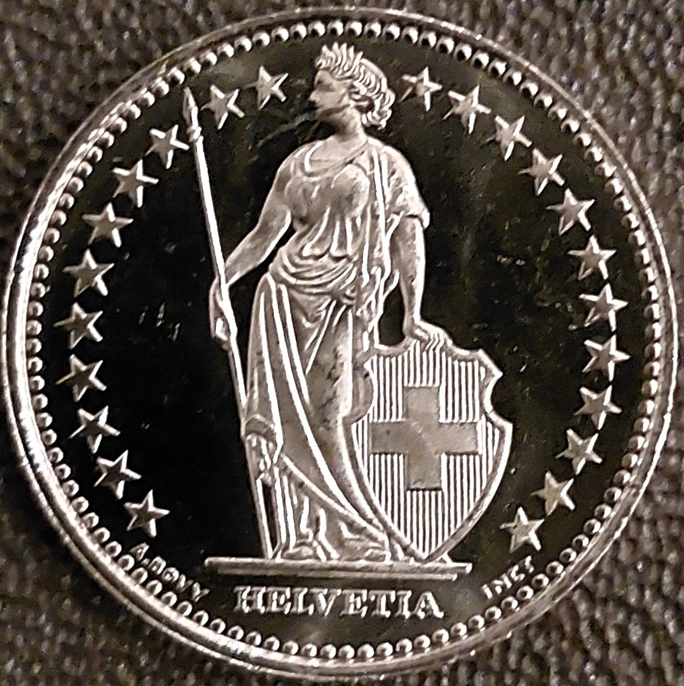 Tutti le monete: 1 Franken 2007 stgl. / aus Münzsatz – Nuovo (secondo la descrizione) da Arch venduto da coinsandmore 1