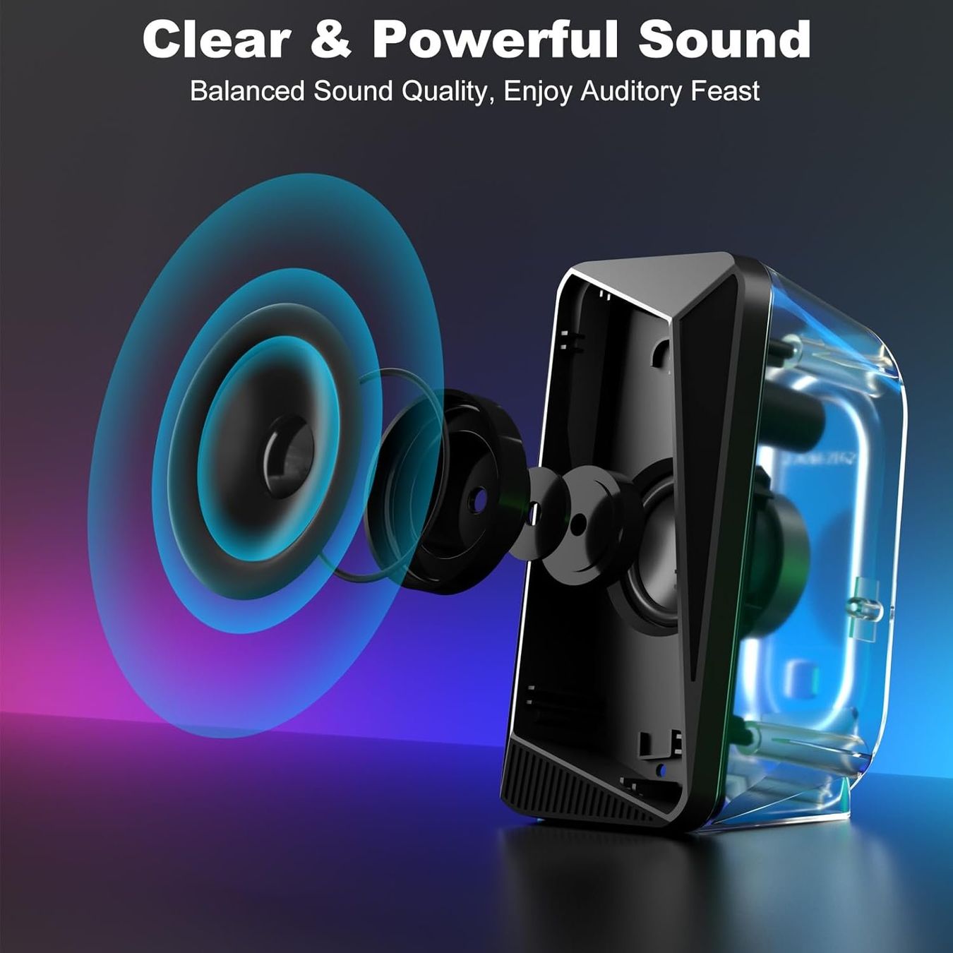 Lautsprecher: Computer Boxen LED Stereo USB 3,5mm Aux – Neu und originalverpackt aus St. Gallen von sch_zsz7 1
