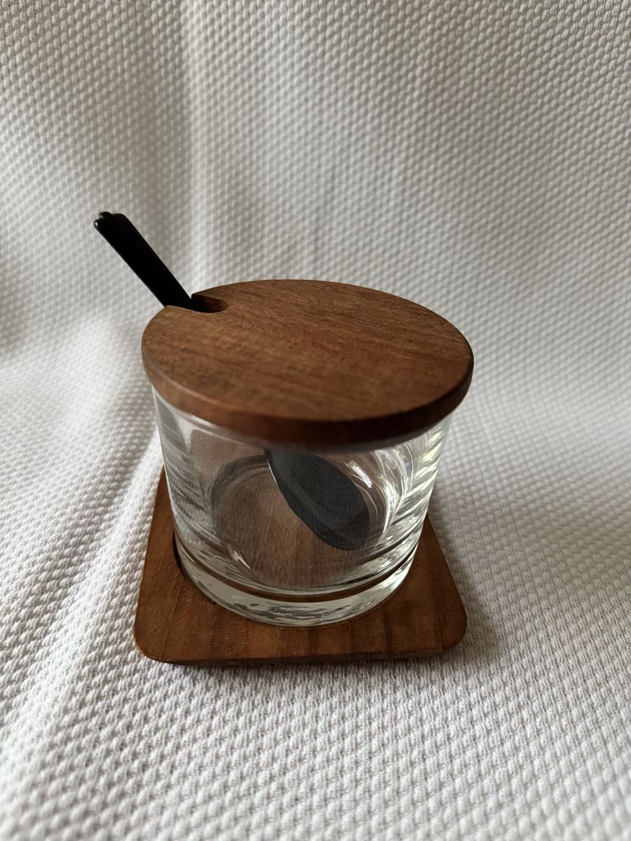 Zuccheriere: Mid Century Zuckerdose aus Glas – Usato da Buchs SG venduto da Jessy.r