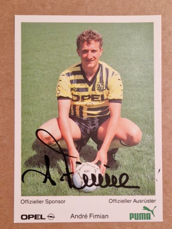 Autografi: André Fimian - handsignierte - YB Session 88/89 – Usato da Menziken venduto da Autogramme