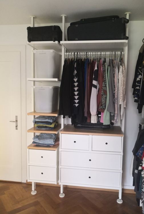 IKEA Elvarli Schrankkombination / Kleiderschrank offen (Gebraucht) in ...