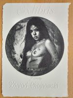 Exlibris Jens Rusch - Original Radierung Erotik signiert