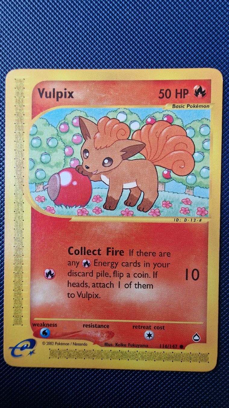 Pokémon Carte collezionabili: Vulpix #116 – Pokémon Aquapolis – Usato da Veytaux venduto da PocketMonster